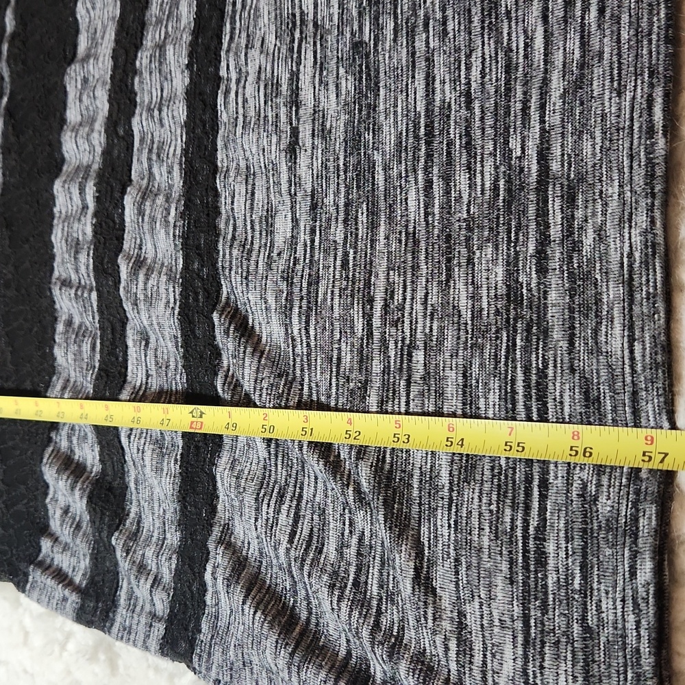 Free People Haze Daze Heathered  Black/ Black Lace Sz S Maxi Dress - Picture 11 of 12